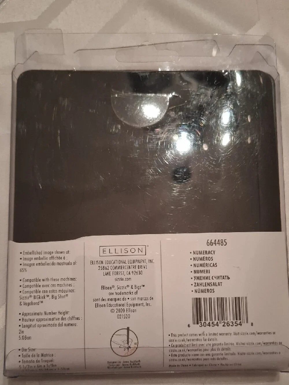Sizzix Bigz Number Die Set